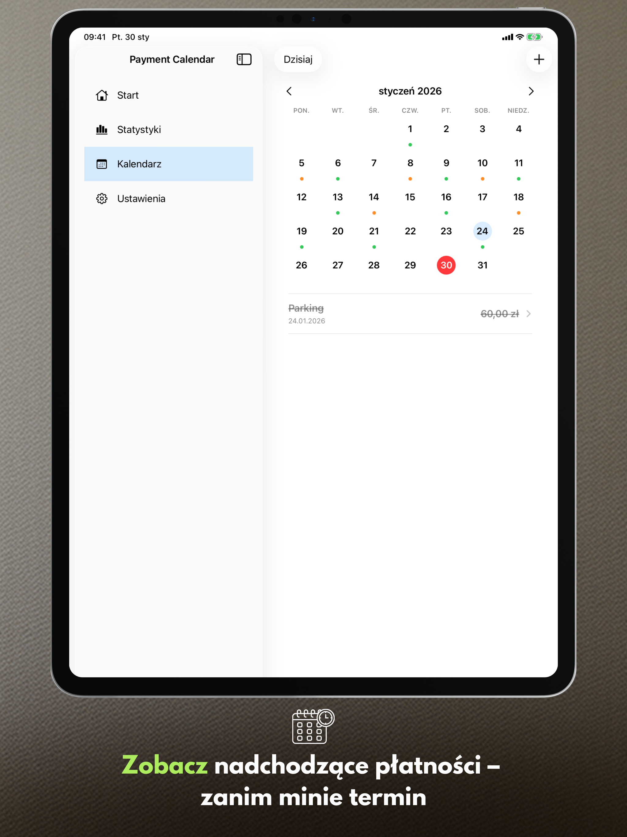 Zobacz nadchodzące płatności — zanim minie termin